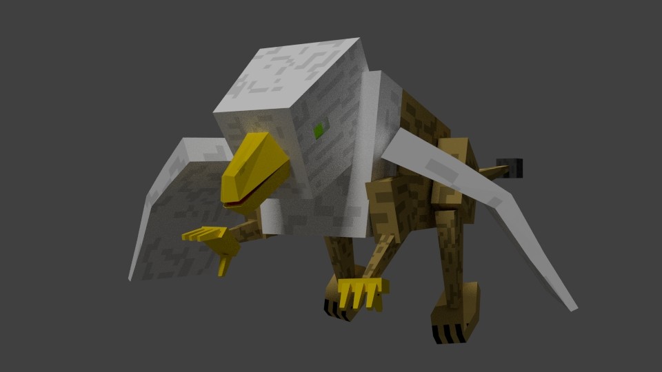 Griffin in minecraft style preview image 1